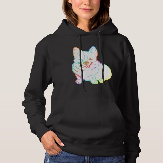 Sudadera Holographic Fat Corgi Magnet (Anverso)