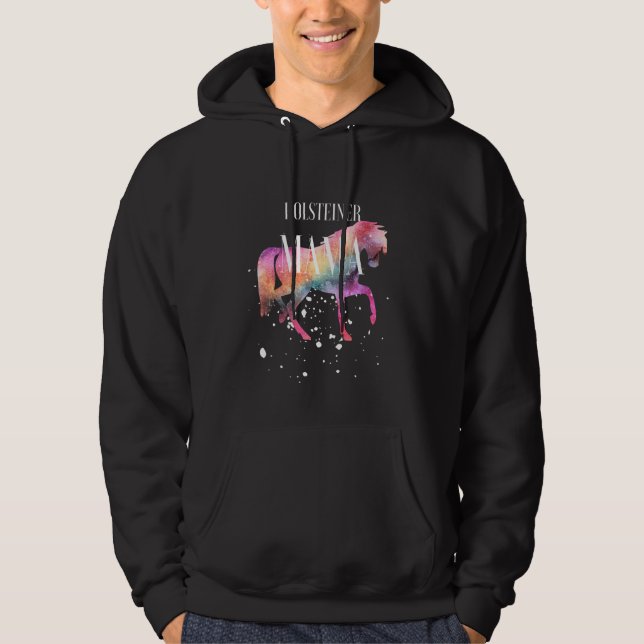 Sudadera Holsteiner Horse Mama Galaxy Horse Girl Equestrian (Anverso)