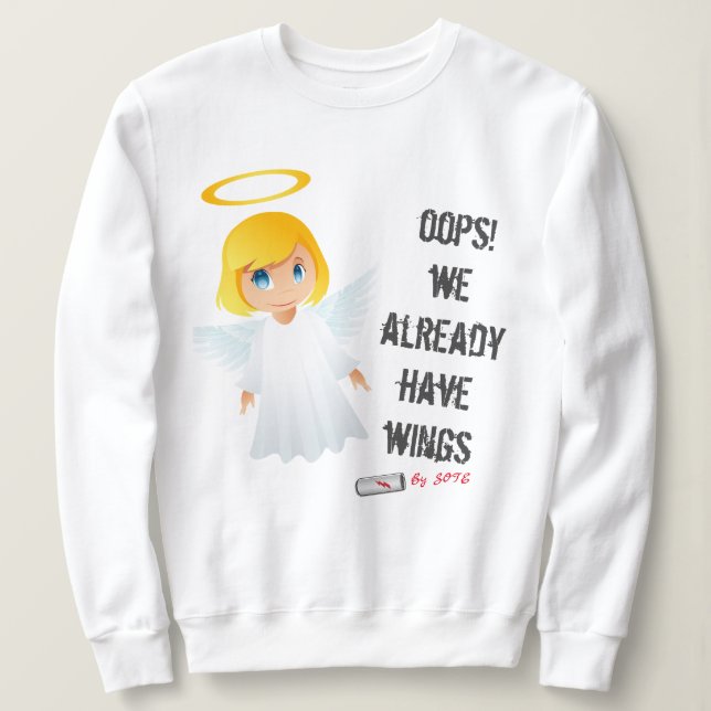 SUDADERA HOLY WINGS (Anverso del diseño)