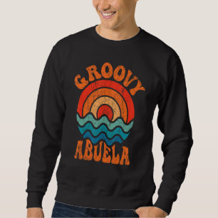 Sudadera Hombre Abuela Groovy Estética de los 70 Nostalgia