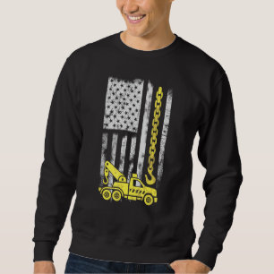 Sudadera Hombre Americano Bandera Cadena Gancho Amarillo Di