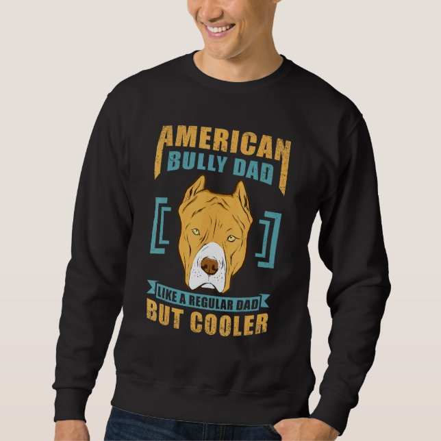 Sudadera Hombre Americano Bully Dad Dueño de Perro American (Anverso)