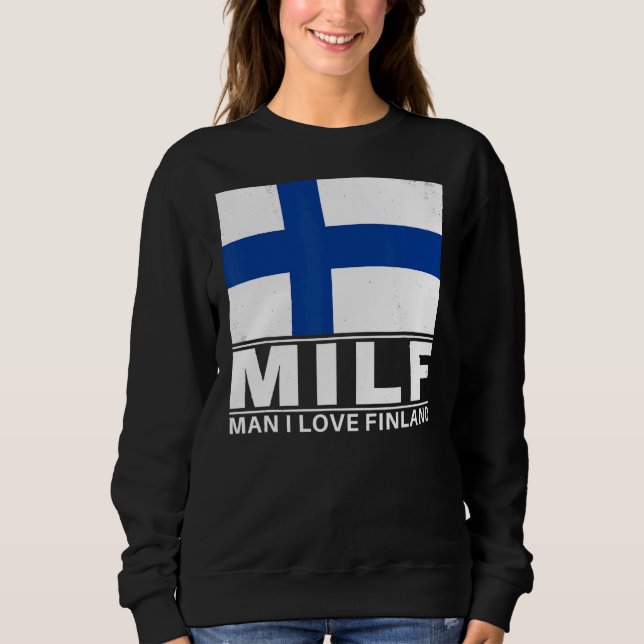 Sudadera Hombre, amo a Finlandia (Anverso)