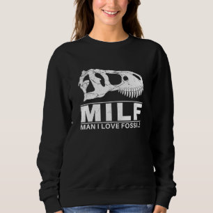 Sudadera Hombre, amo los fósiles Cráneo de T-Rex