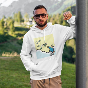Sudadera Hombre Apuntando Al Dinero Con Alas