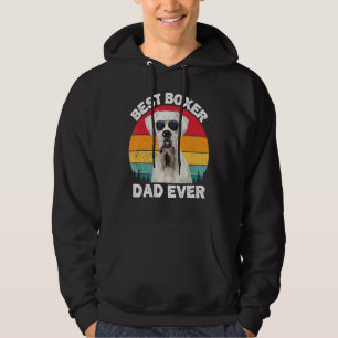 Sudadera Hombre Boxeador Blanco Perro Papá Boxer Papa Vinta