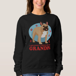 Sudadera Hombre Bulldog francés Abuelo Dueño de Perro Bulev