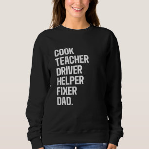 Sudadera Hombre Cocinero Maestro Conductor Ayudante Repara