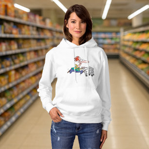 Sudadera Hombre de dibujos animados divertido corriendo con
