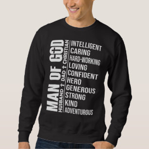 Sudadera Hombre De Dios Esposo Papá Papa Cruz Cristiano Pad