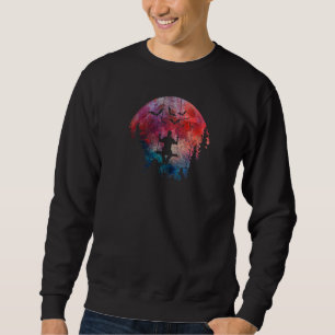 Sudadera Hombre de Halloween balanceándose espeluznante acu