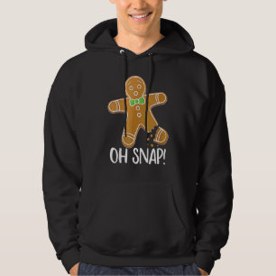 Sudadera Hombre de Jengibre Galleta Pierna Rota Oh Snap 1