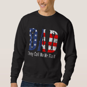 Sudadera Hombre De Mano Papá Me Llaman Sr. Fix It Repairman