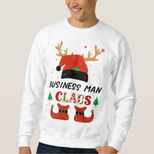 Sudadera Hombre de negocios Claus familia coincidente Navid