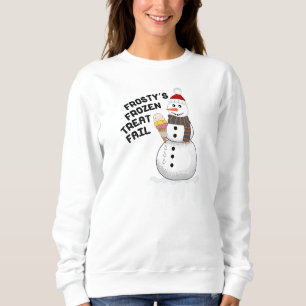 Sudadera Hombre de nieve con helado derritiéndose