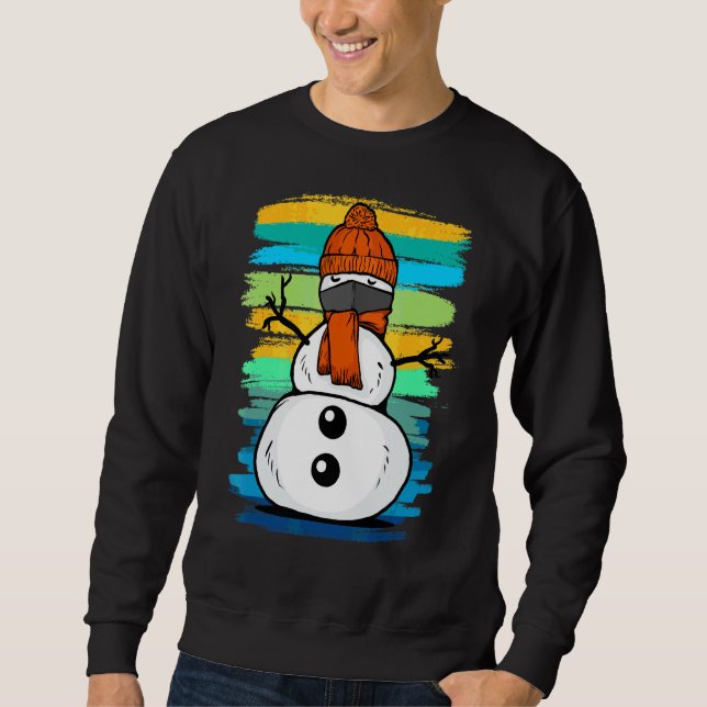Sudadera Hombre De Nieve Con Máscara 1 (Anverso)
