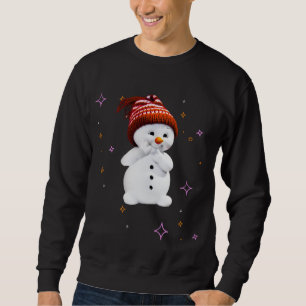 Sudadera Hombre de nieve con regalo de copos de nieve para