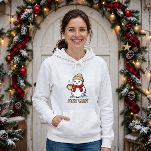 Sudadera Hombre de Nieve Mantente Acogedor Chocolate Calien