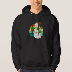 Sudadera Hombre de Nieve Santa Árbol de Navidad enciende ad
