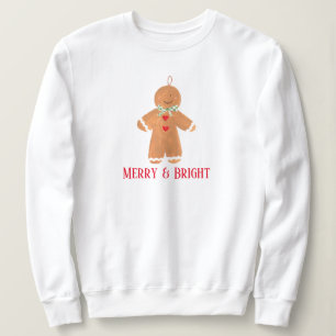 Sudadera Hombre de pan de jengibre Navidades brillantes gra