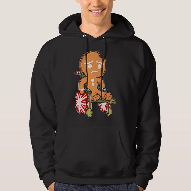 Sudadera Hombre de pan de jengibre Navidades graciosos Oh R (Anverso)