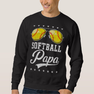 Sudadera Hombre De Softball Papa Orgulloso Abuelo Del Juego