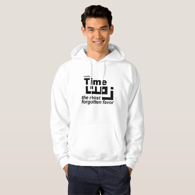 Sudadera Hombre del tiempo blanco (Anverso completo)