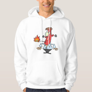 Sudadera Hombre divertido de cara roja con termómetro de fi