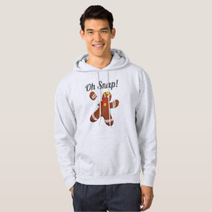 Sudadera Hombre divertido de pan de jengibre Oh Navidades d