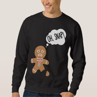 Sudadera Hombre divertido de pan de jengibre Oh Snap
