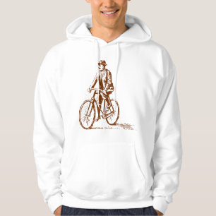 Sudadera Hombre en bicicleta - Marrón de nueces