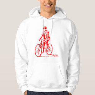 Sudadera Hombre en bicicleta - Rojo