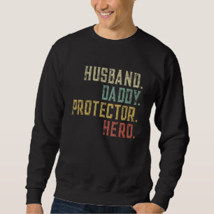 Sudadera Hombre Esposo Papi Protector Hero Diversión Para A