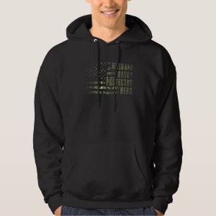 Sudadera Hombre Esposo Papi Protector Héroe Padres De La Ba