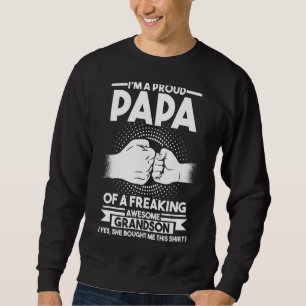 Sudadera Hombre, estoy orgulloso de ser papá de un impío ab