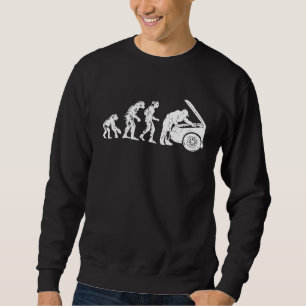Sudadera Hombre Evolución Humana Mecánico De Coche Automotr