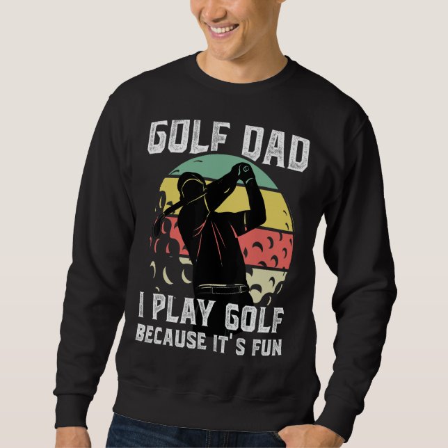 Sudadera Hombre Golf papá juego golf porque es deporte dive (Anverso)