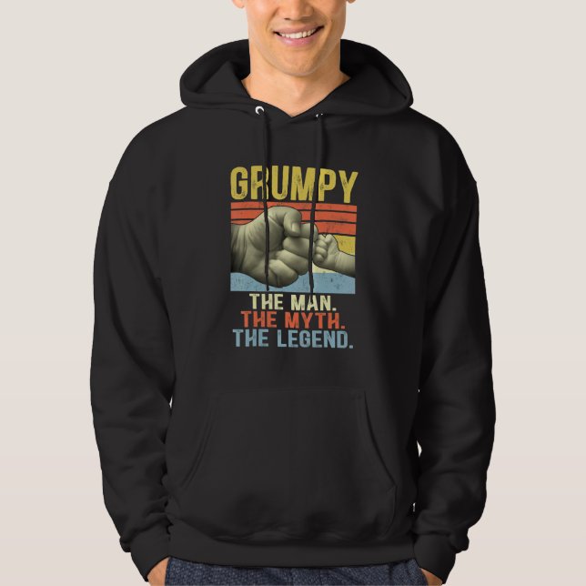 Sudadera Hombre Grumpy Mitos Leyenda Para Hombres Padre (Anverso)