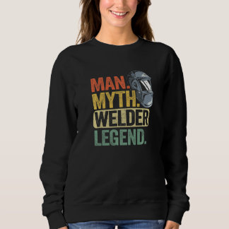Sudadera Hombre Hombre Mito Soldador Leyenda Trabajador de