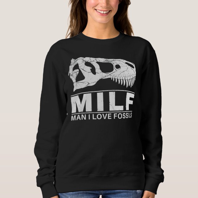 Sudadera Hombre I Love Fossils Tyrannosaurus Rex (Anverso)