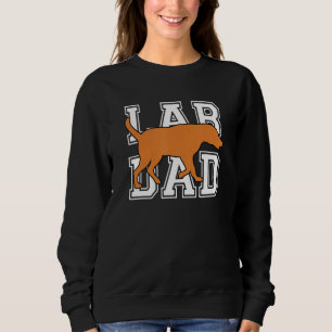Sudadera Hombre Labrador Retriever Padre Lab Rojo Zorro