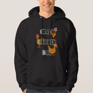 Sudadera Hombre loco de pollo