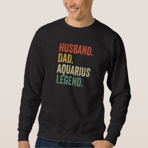 Sudadera Hombre Marido Papá Aquarius Leyenda Astrología Zod