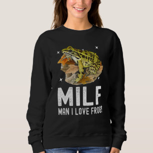 Sudadera Hombre, me encantan las ranas que dicen anfibio