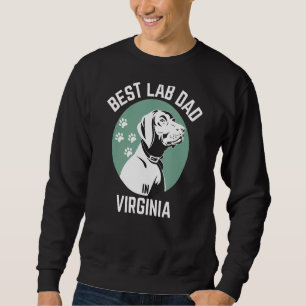 Sudadera Hombre Mejor Padre De Laboratorio En Virginia Perr
