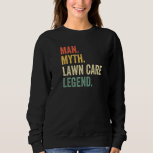 Sudadera Hombre Mental Myth Lawn Care Legend Mowing Gardene