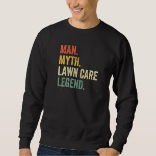 Sudadera Hombre Mental Myth Lawn Care Legend Mowing Gardene
