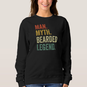 Sudadera Hombre Mente Leyenda con barba Papá barba padre de