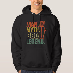 Sudadera Hombre Mente Mito BBQ Leyenda Barbacoa Grilling Da