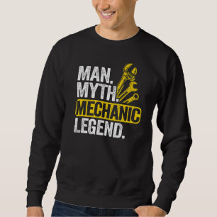 Sudadera Hombre Mente Mitos Leyenda Mecánica Hombre Garage
